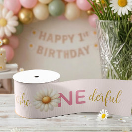 Ist sie nicht wunder-voll zum ersten Geburtstag, D Ripsband