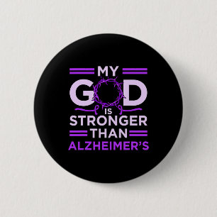 Ist stärker als Alzheimerheimer's Awareness Purpl Button