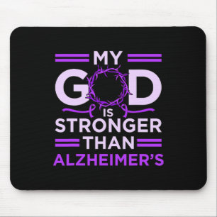 Ist stärker als Alzheimerheimer's Awareness Purpl Mousepad