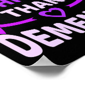 Ist Thicker als Dementia Alzheimerheimer's Awarene Poster (Ecke)