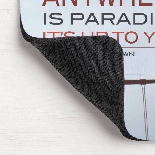 Ist überall Paradies inspirierend Mousepad (Ecke)