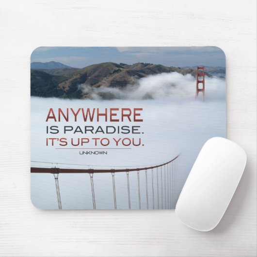 Ist überall Paradies inspirierend Mousepad (Mit Mouse)