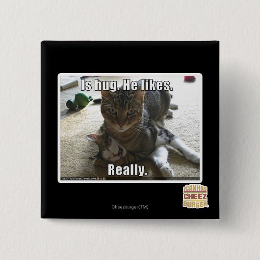 Ist Umarmung. Er mag Button (Vorderseite)