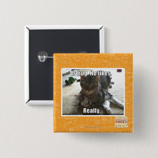 Ist Umarmung. Er mag Button (Vorne & Hinten)