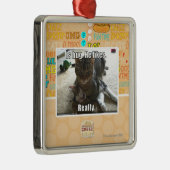 Ist Umarmung. Er mag Silbernes Ornament (Rechts)