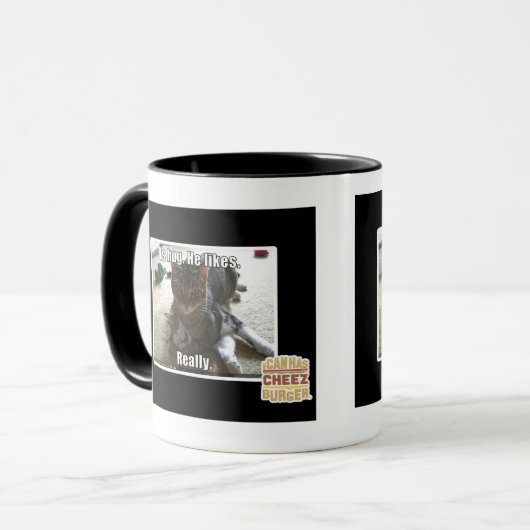 Ist Umarmung. Er mag Tasse (Vorderseite Links)