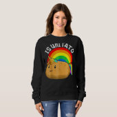 Ist Unitato ist Potato wie auf spät nachts Televis Sweatshirt (Vorne ganz)