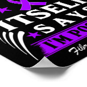 Ist unmöglich! Fibromyalgie Bewusstsein Poster (Ecke)