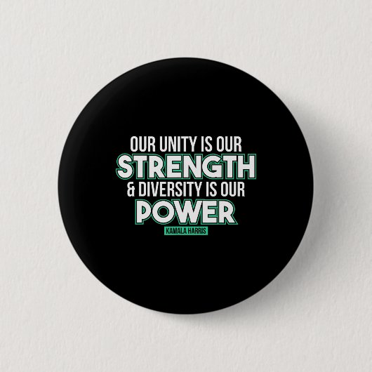 Ist unser Diversity Kraft ist unser Power Kamala H Button (Vorderseite)