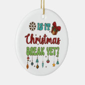 Ist Weihnachten noch da? Keramik Ornament (Rechts)