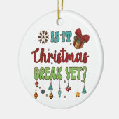 Ist Weihnachten noch da? Keramik Ornament (Links)