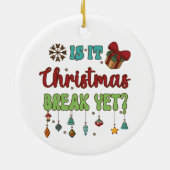 Ist Weihnachten noch da? Keramik Ornament (Hinten)