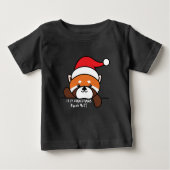 Ist Weihnachten noch da? Roter Panda Baby T-shirt (Vorderseite)