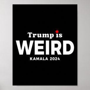 Ist Weird Harris Walzer 2024 Wahl Kamala Harris  Poster