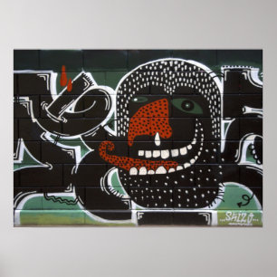 Ist zum Kotzen, an fortdauernder Rhinitis Graffiti Poster