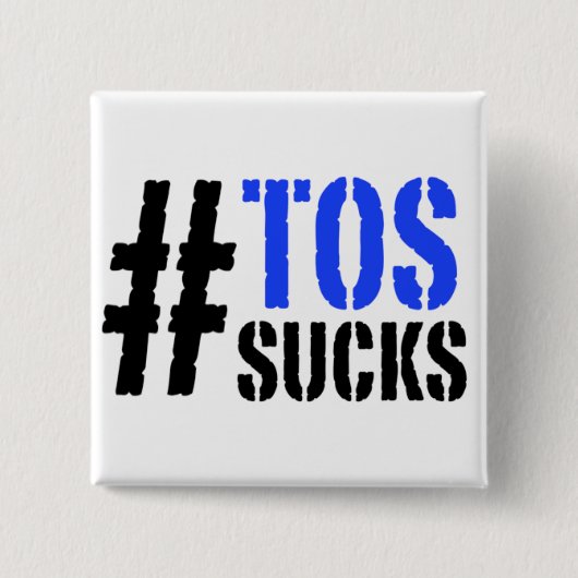 Ist zum Kotzen Button Hashtag TOS (Vorderseite)