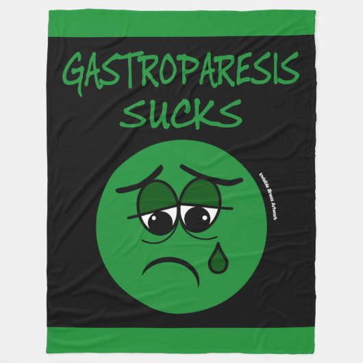 IST ZUM KOTZEN...Gastroparese Fleecedecke (Vorderseite)