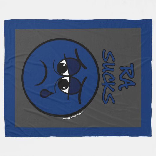 IST ZUM KOTZEN...RA FLEECEDECKE (Vorderseite (Horizontal))