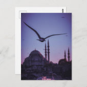 Istambul At Sunset. Postkarte (Vorne/Hinten)