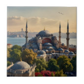 Istanbul Aquarellkunst Fliese (Vorderseite)