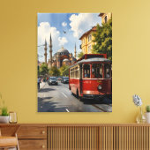 Istanbul Aquarellkunst Leinwanddruck (Insitu (Wohnzimmer))