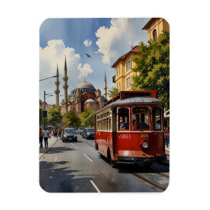 Istanbul Aquarellkunst Magnet