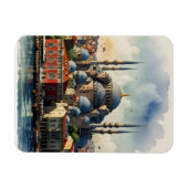 Istanbul Aquarellkunst Magnet (Horizontal)