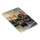 Istanbul Aquarellkunst Magnet (Rechte Seite)