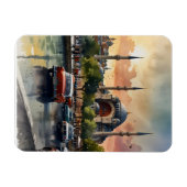 Istanbul Aquarellkunst Magnet (Horizontal)