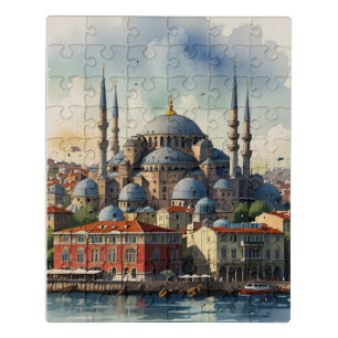 Istanbul Aquarellkunst Puzzle
