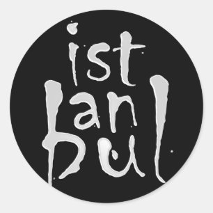 ISTANBUL-Aufkleber Runder Aufkleber