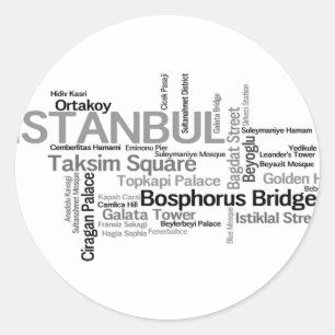 ISTANBUL-Aufkleber Runder Aufkleber