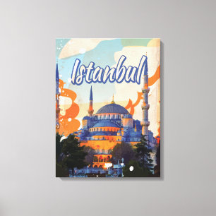 Istanbul Aya Sophia Moschee Vintage-Reiseposter Leinwanddruck