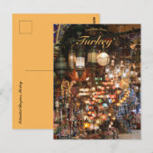 Istanbul Bazaar in der Türkei Postkarte (Vorne/Hinten)