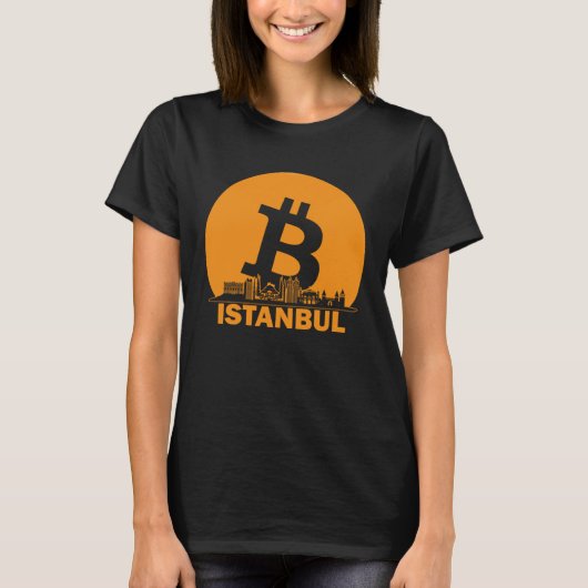 Istanbul Bitcoin Maximalist Bitcoin Istanbul Skyl T-Shirt (Vorderseite)