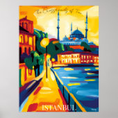 Istanbul Blue Moschee im Abstrakten favistischen S Poster (Vorne)
