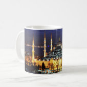 Istanbul Blue Mosque Night Scenery Premium Travel Kaffeetasse (Vorderseite Links)