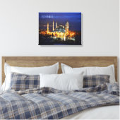 Istanbul Blue Mosque Night Scenery Premium Travel Leinwanddruck (Insitu (Schlafzimmer))