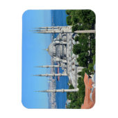 Istanbul Blue Mosque Night Scenery Premium Travel Magnet (Vertikal)
