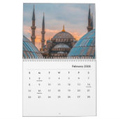 Istanbul Blue Mosque Night Scenery Reisen Türkei Kalender (Feb 2026)