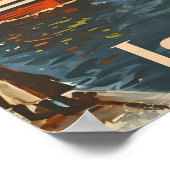 Istanbul Blue Mosque Vintag Poster (Ecke)