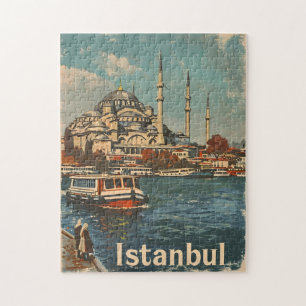 Istanbul Blue Mosque Vintag Puzzle