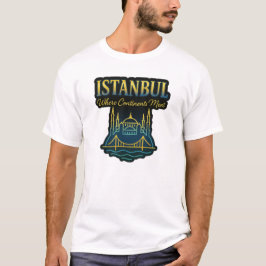 Istanbul Bosphorus Art – Where Continents Meet T-Shirt
