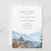 Istanbul Bosporus Breeze Rett-the-Date Einladung (Vorderseite)