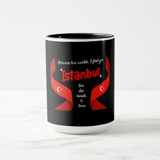 Istanbul-Design mit zweisprachigen Lieben Tasse (Zentrum)
