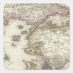 Istanbul, die Türkei Quadratischer Aufkleber