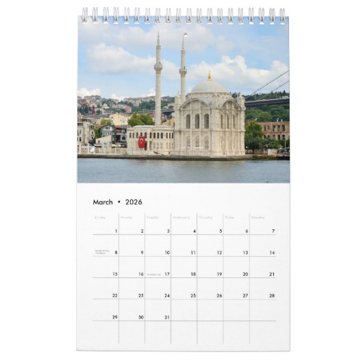 Istanbul entlang des Bosporus-Kalenders 2021 Kalender (Mär 2026)