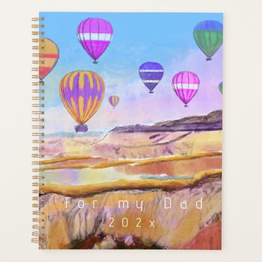 Istanbul farbenfroh Heißluftballon Festival Planer (Vorderseite)