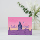 Istanbul farbenfrohe Postkarte (Stehend Vorderseite)