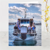 Istanbul Ferry Boat Bosphorus Karte (Gelbe Blume)